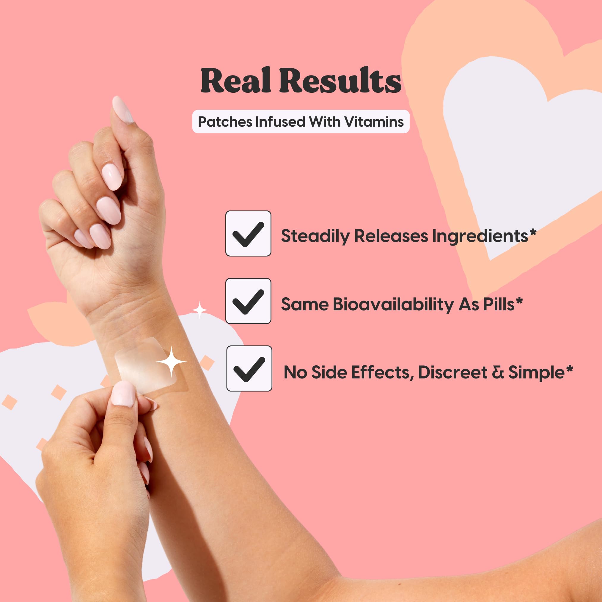 Applying The Patch Brand Libido Patch to skin