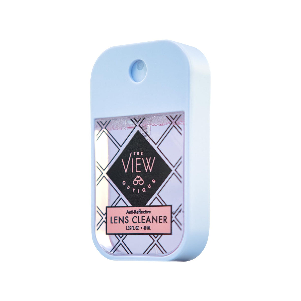 The View Optique Anti-Reflective Safe Lens Cleaner Spray 1.35oz bottle front