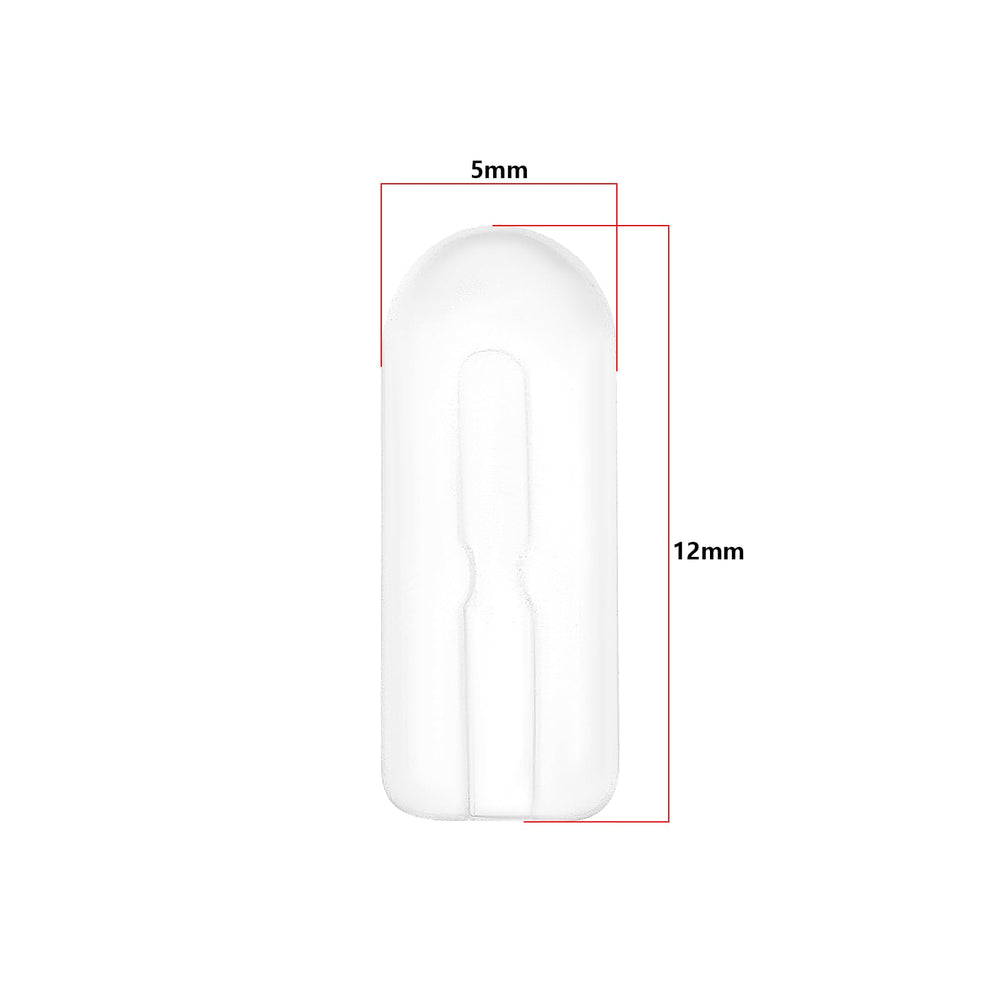 Soft silicone nose pads showing 12x5mm size