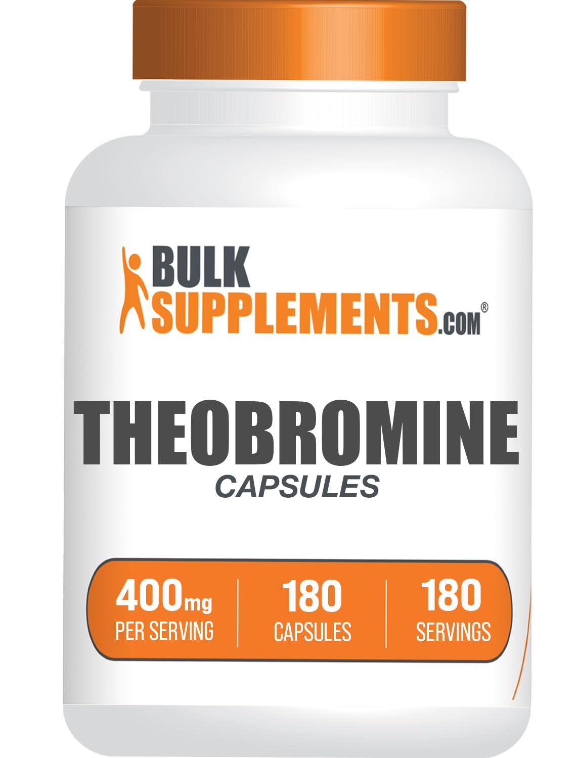 BulkSupplements Theobromine capsules 400mg bottle