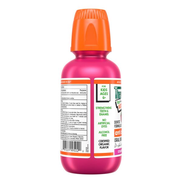 Label art for Watermelon Splash TheraBreath Kids Mouthwash with Fluoride