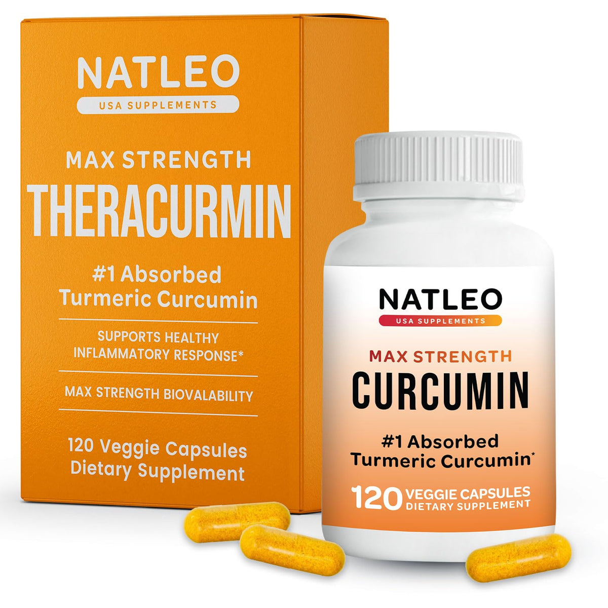Theracurmin Turmeric Curcumin supplement bottle front view