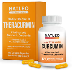 Theracurmin Turmeric Curcumin supplement bottle front view