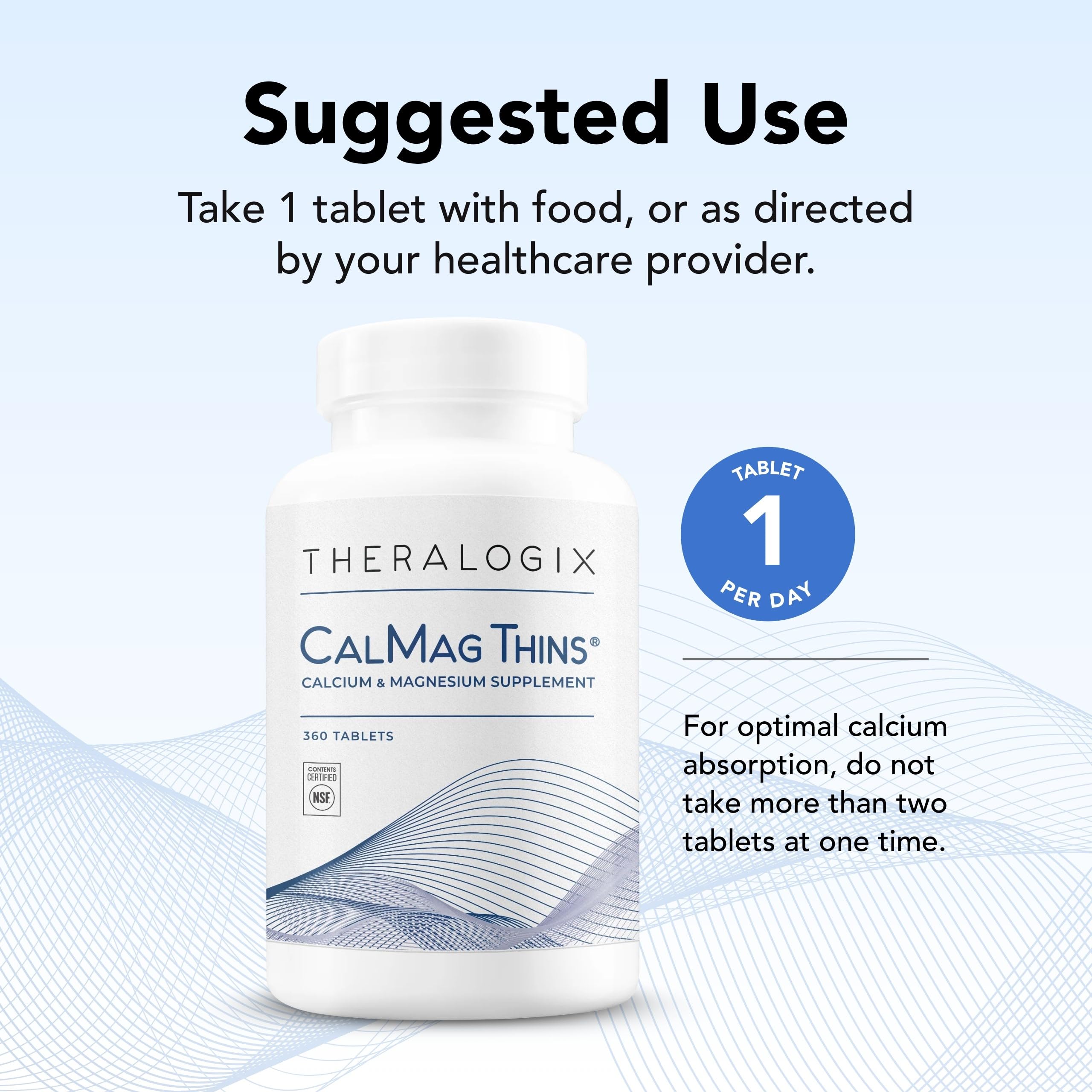 NSF-certified purity and potency seal for CalMag Thins