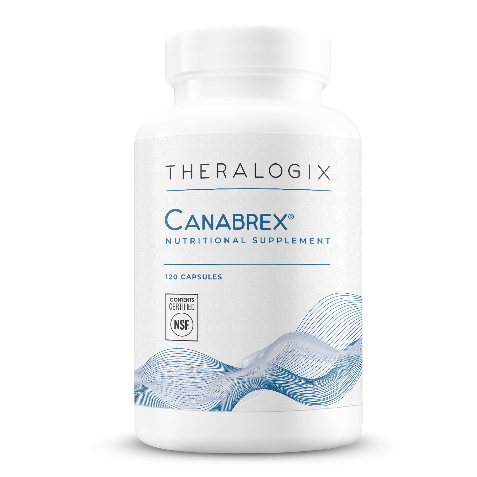 Theralogix Canabrex PEA supplement bottle with 120 capsules – hero image