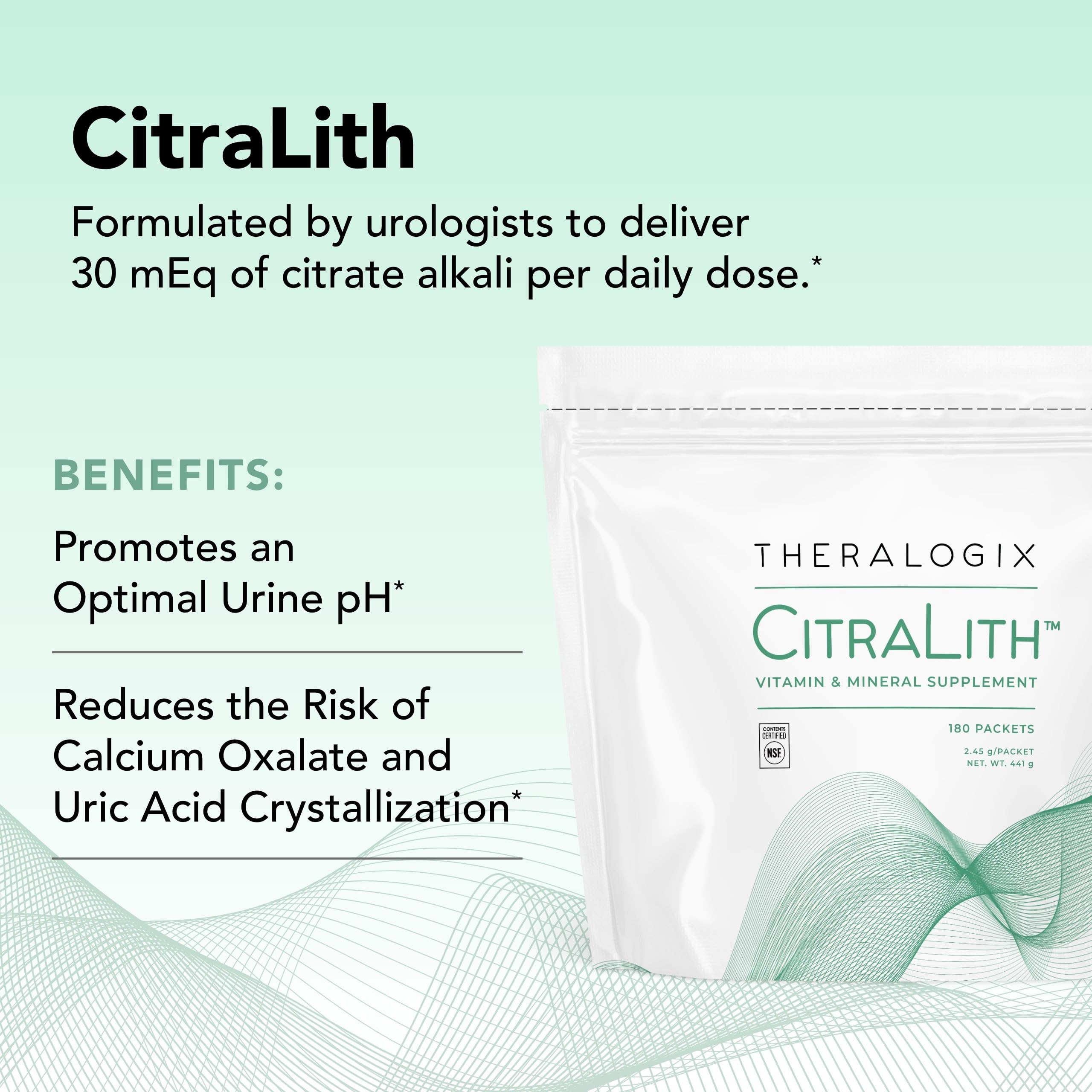 CitraLith blend of citrate, magnesium, sodium and potassium for urinary citrate support