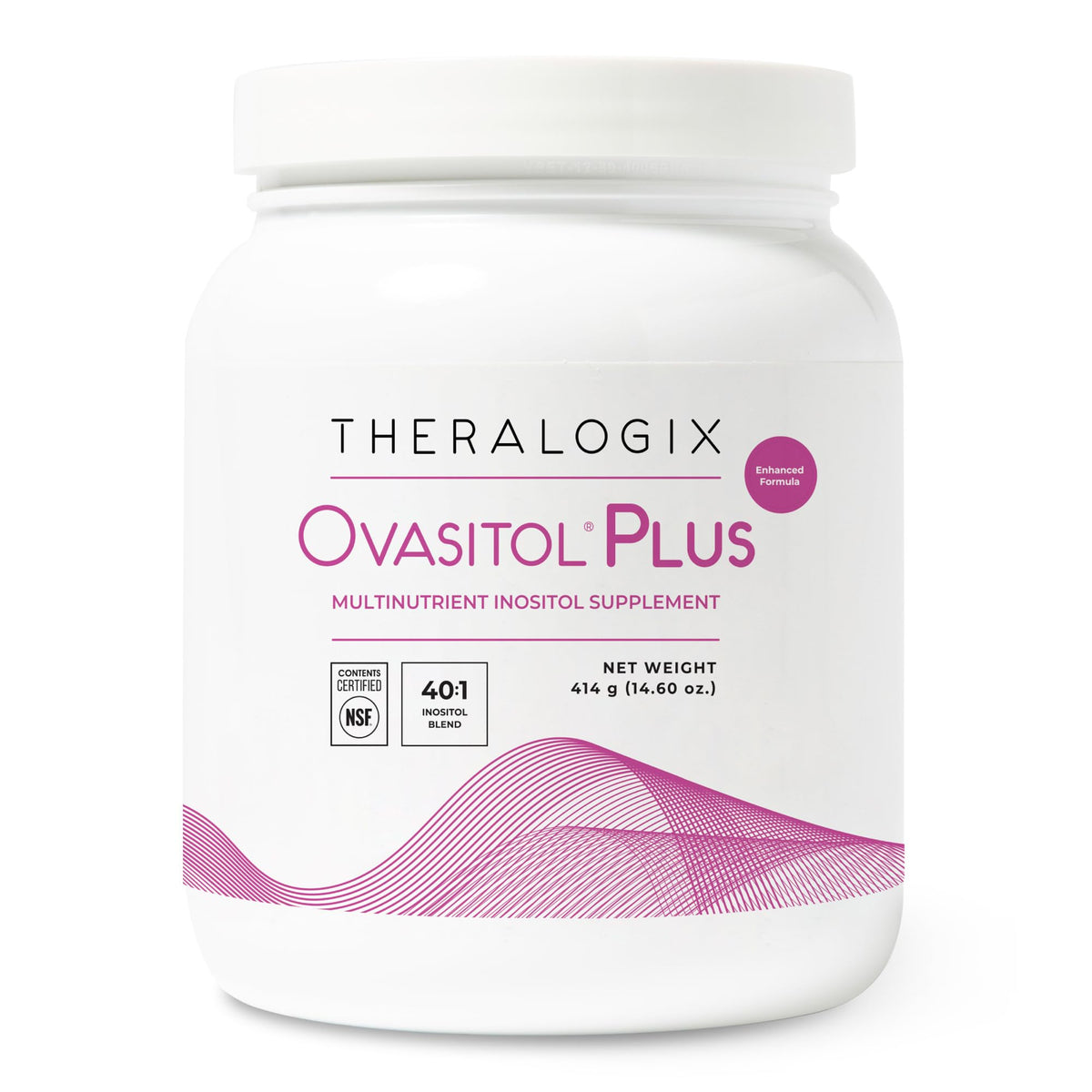 Theralogix Ovasitol Plus front packet showing brand and single‑serve convenience