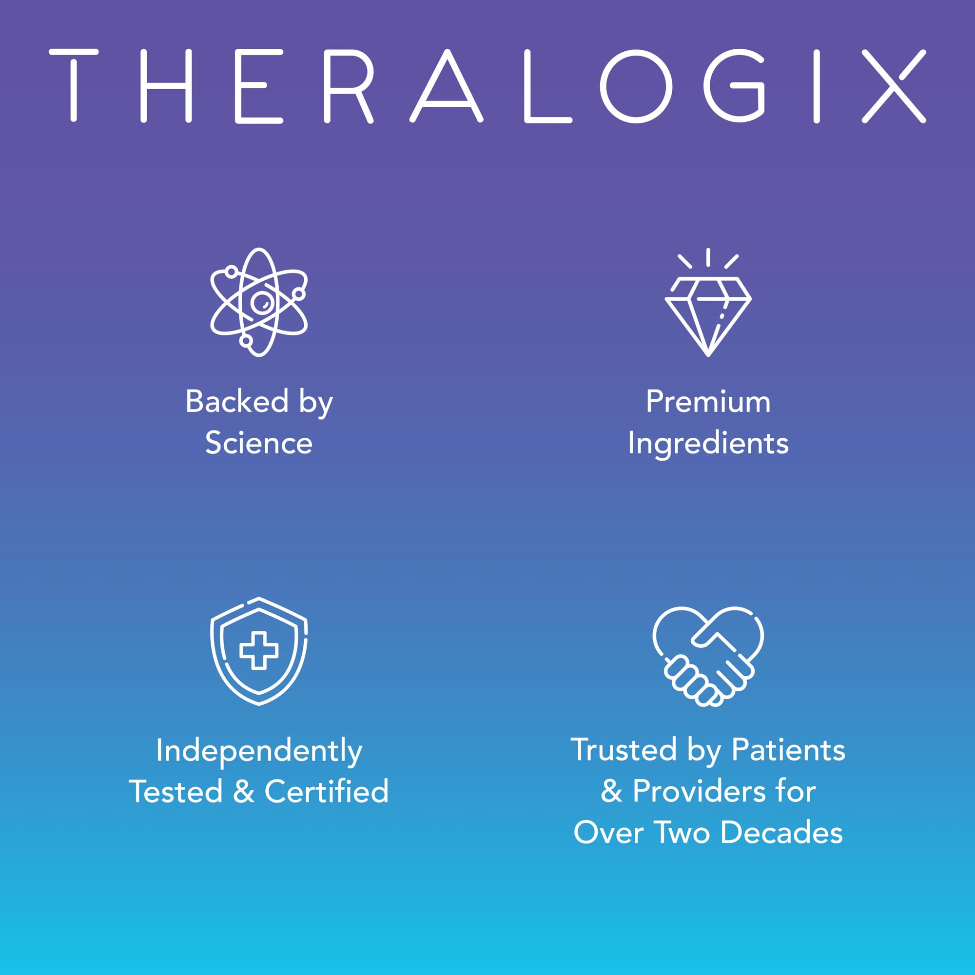 Theralogix Ovasitol Plus beside fruit and measuring spoon showing serving size scale benefit portion guidance