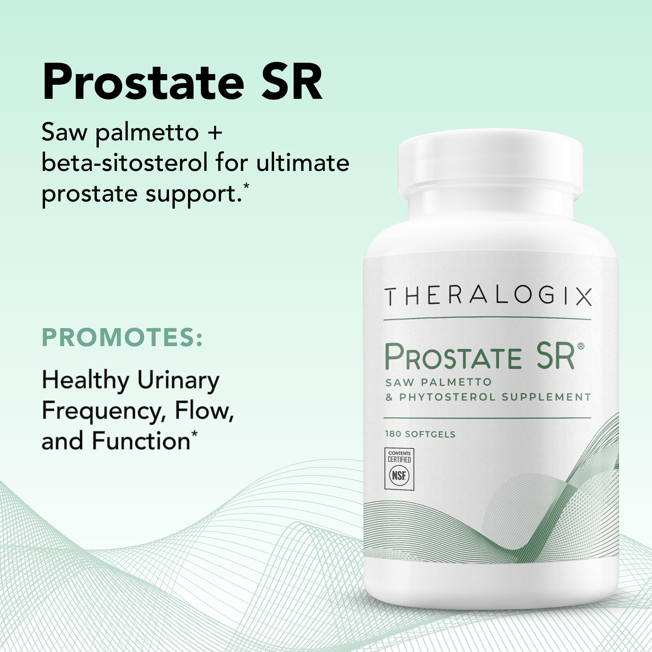 NSF certified seal on Theralogix Prostate SR packaging