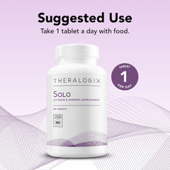 NSF Certified seal on Theralogix Solo bottle