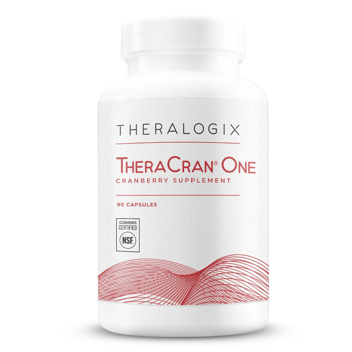 Theralogix TheraCran One Cranberry Capsules bottle on white background