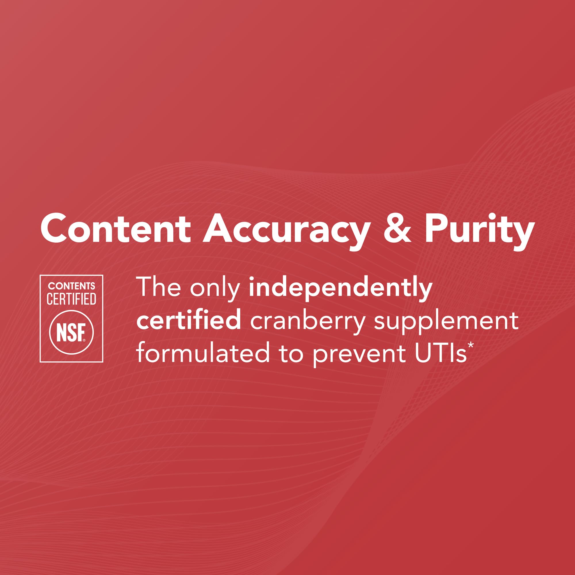 Close-up of TheraCran cranberry capsules