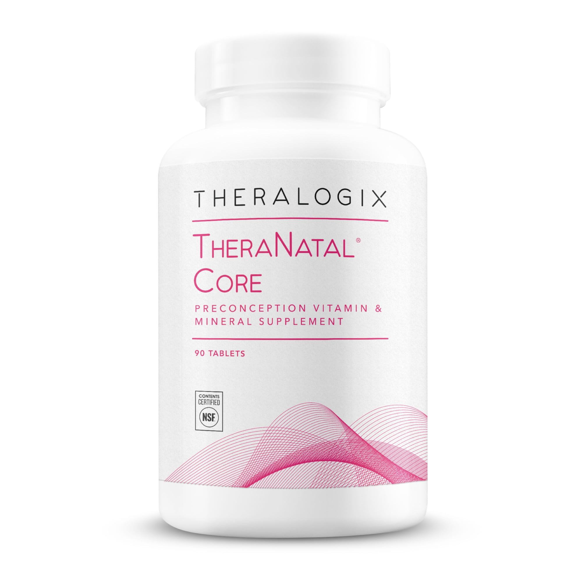 TheraNatal Core Preconception Vitamin bottle - front view