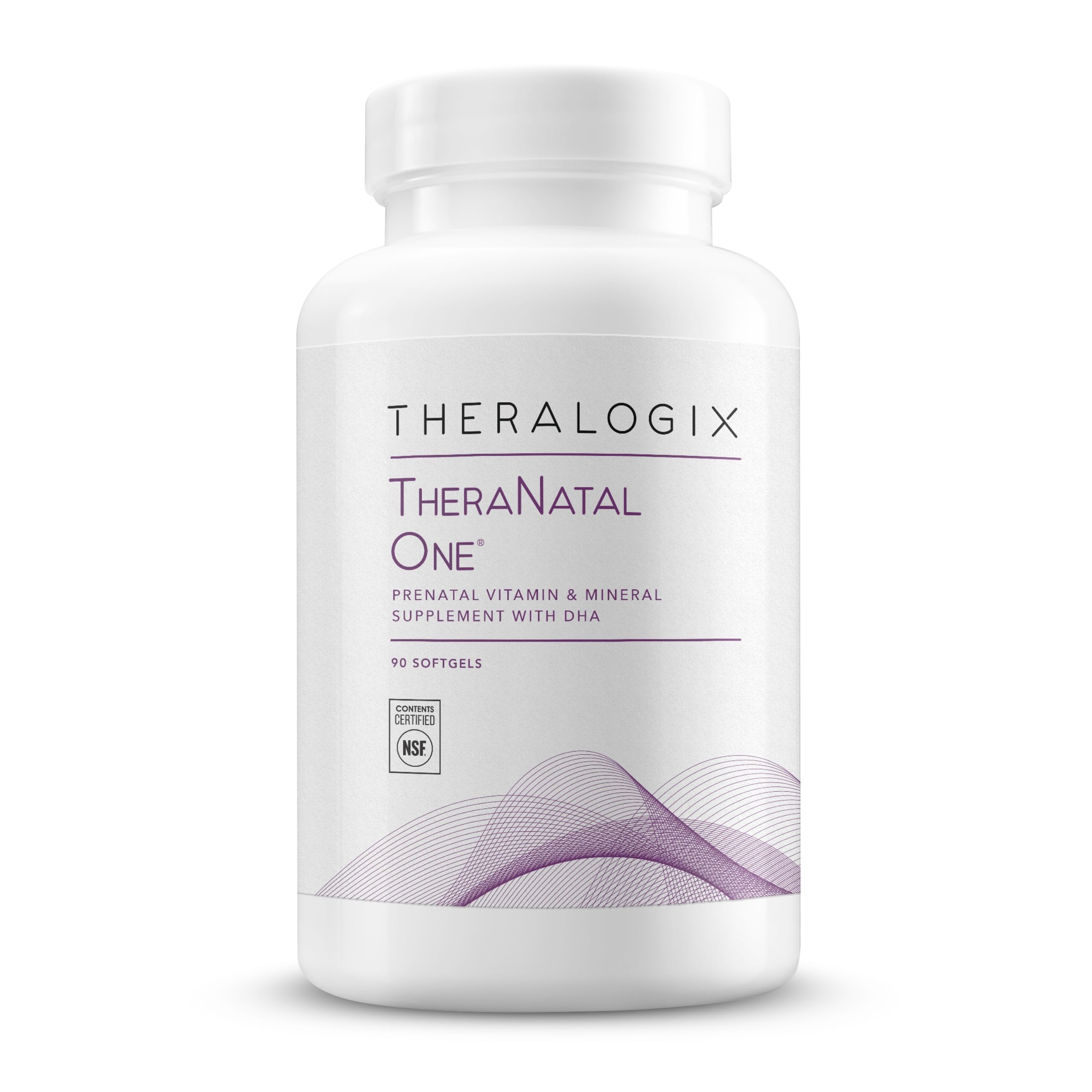 TheraNatal One prenatal vitamin bottle front view