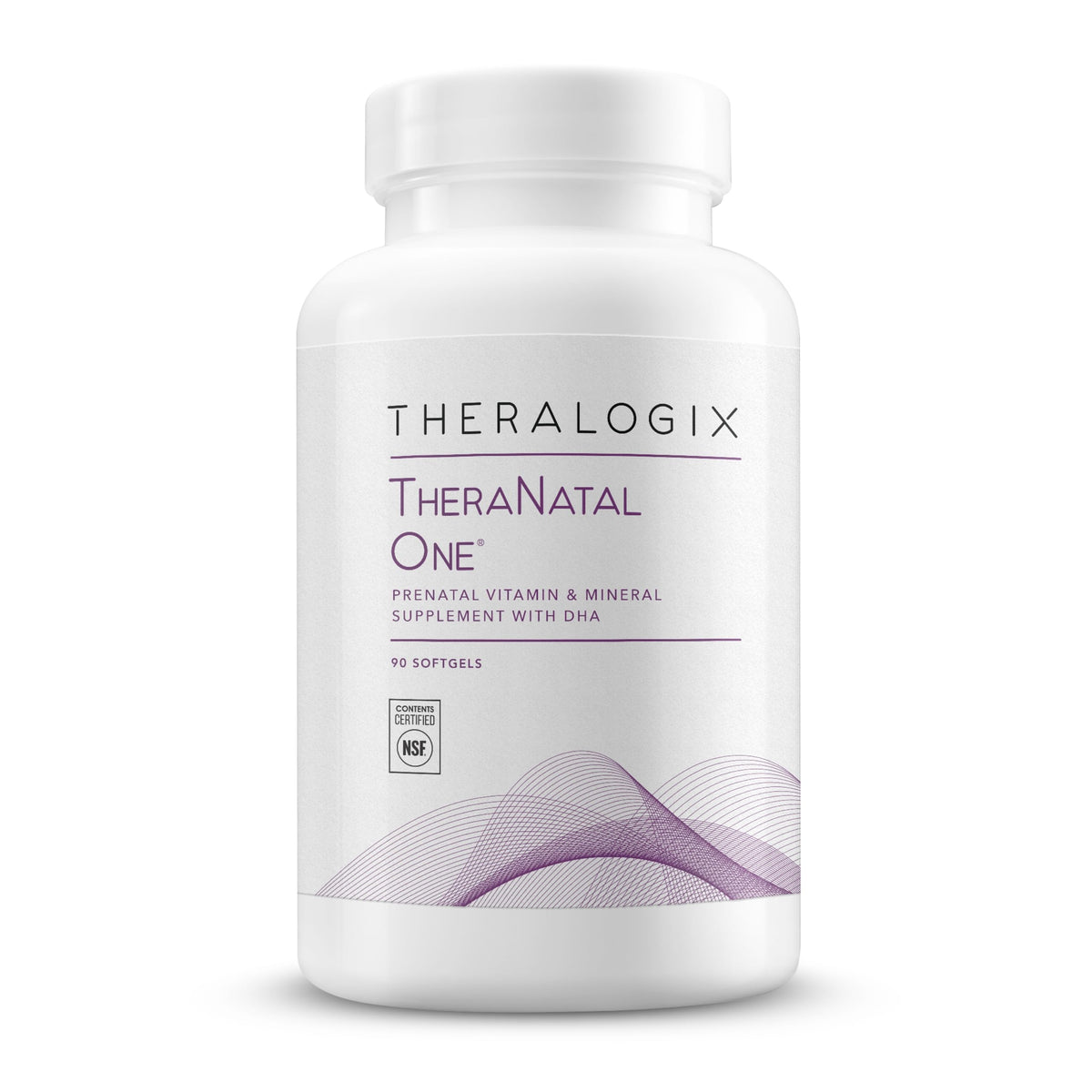 TheraNatal One prenatal vitamin bottle front view