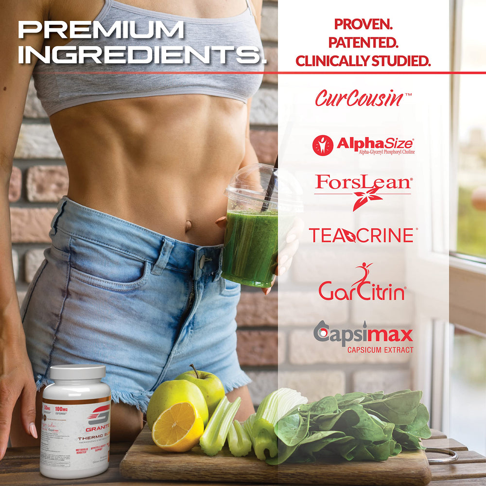 Thermo Burn Granite product label and ingredients