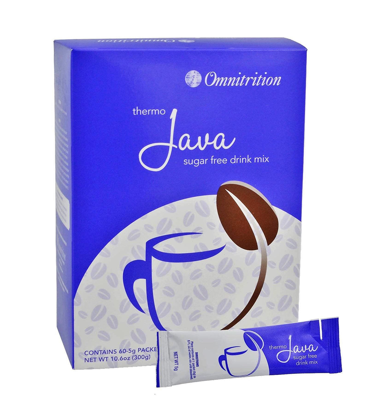 Thermo Java Sugar Free packaging with 60 individual packets
