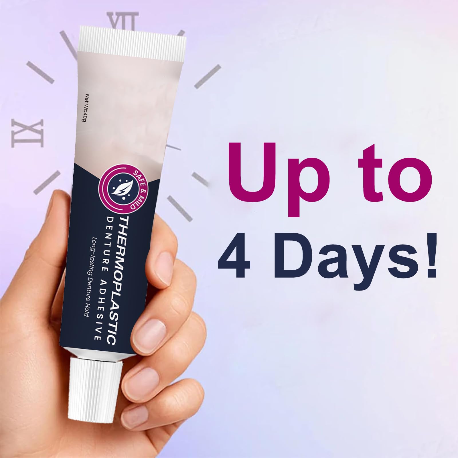 Close up of odor free natural ingredients label