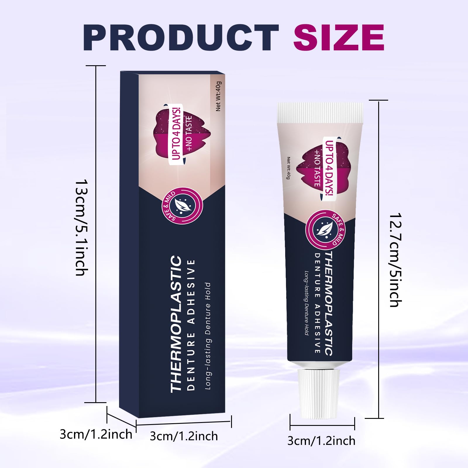 Multi-purpose adhesive suitable for dentures, veneers, and dental retainers