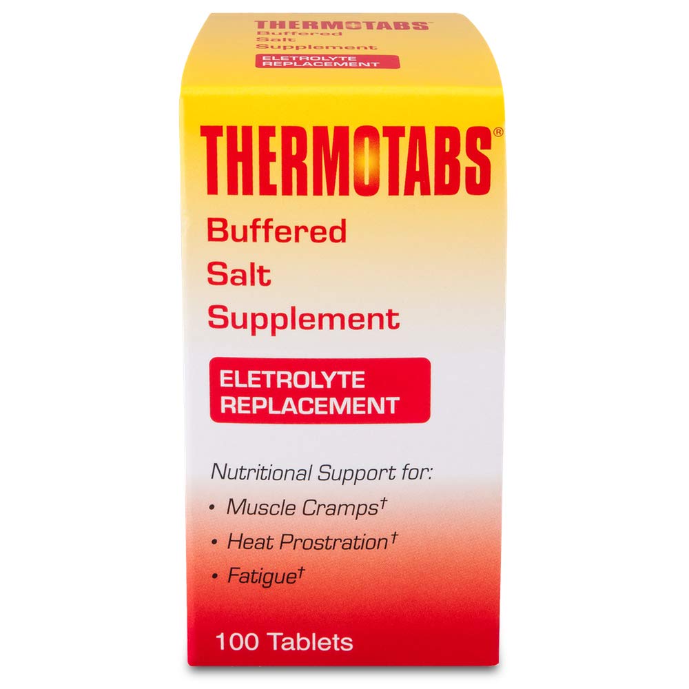 THERMOTABS Salt Supplement Buffered Tablets, 100-count, Pack of 2