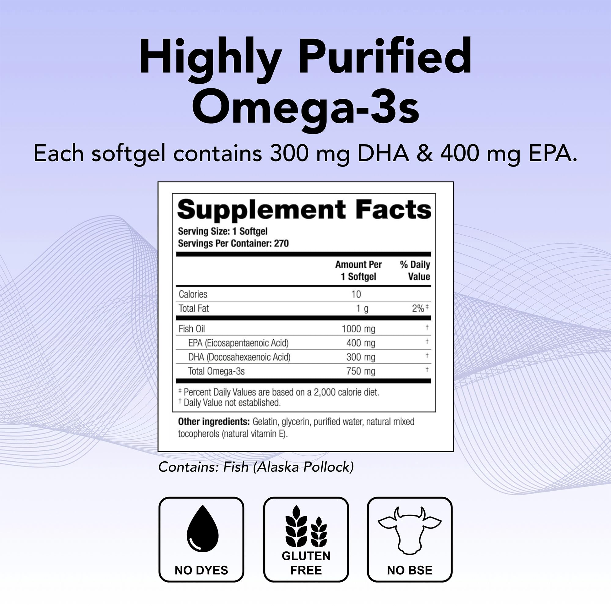Close-up of TherOmega softgels