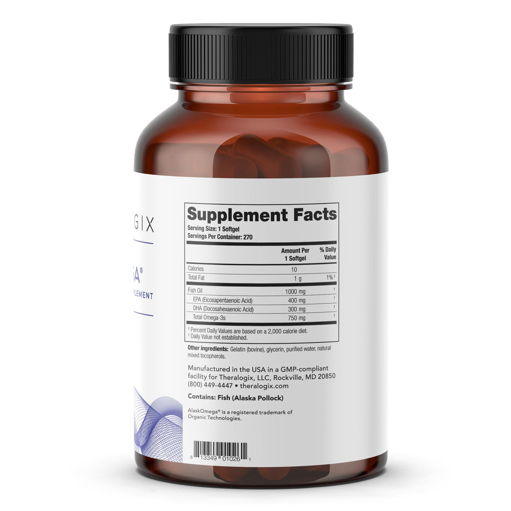 Sustainably sourced wild Alaska Pollock used for TherOmega