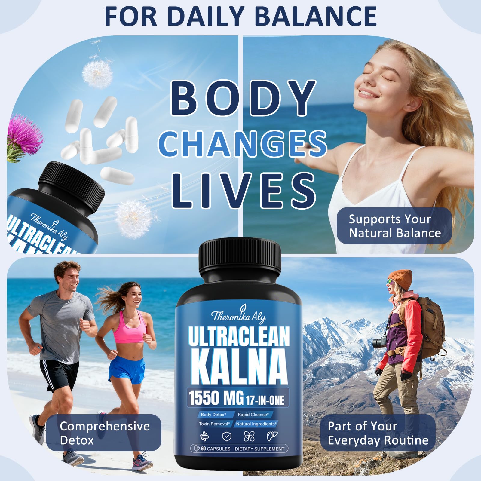 Theronika Aly electrolyte blend close-up highlights minerals for hydration balance.