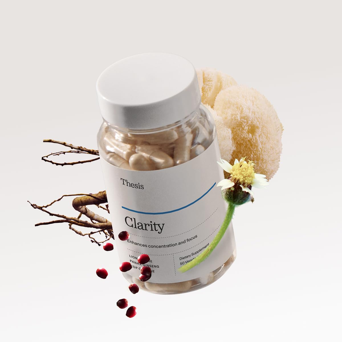 Illustration of Thesis Clarity ingredient blend