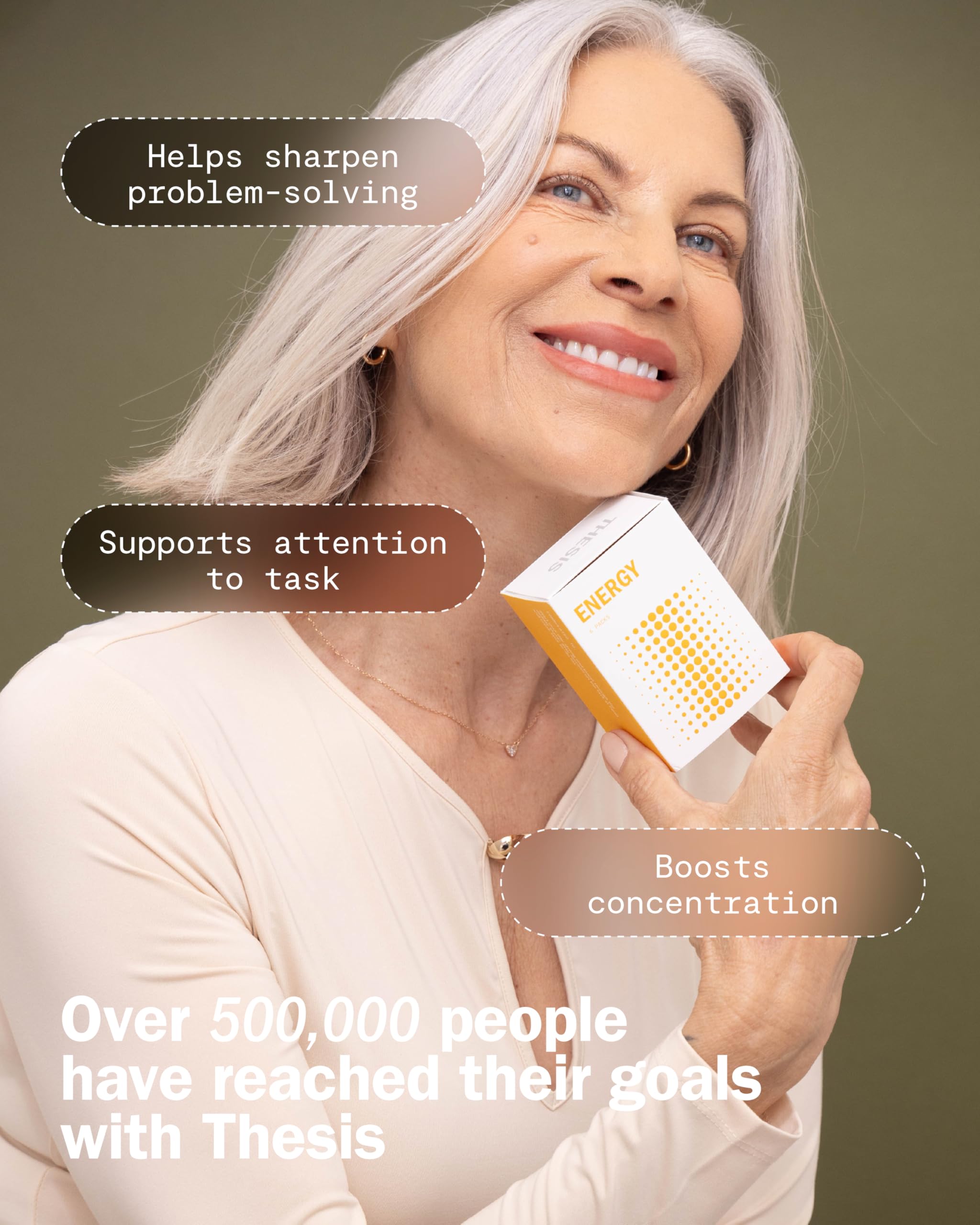 THESIS Energy teacrines-ltheanine visual highlights TeaCrine and L-Theanine ingredients for steady alertness.