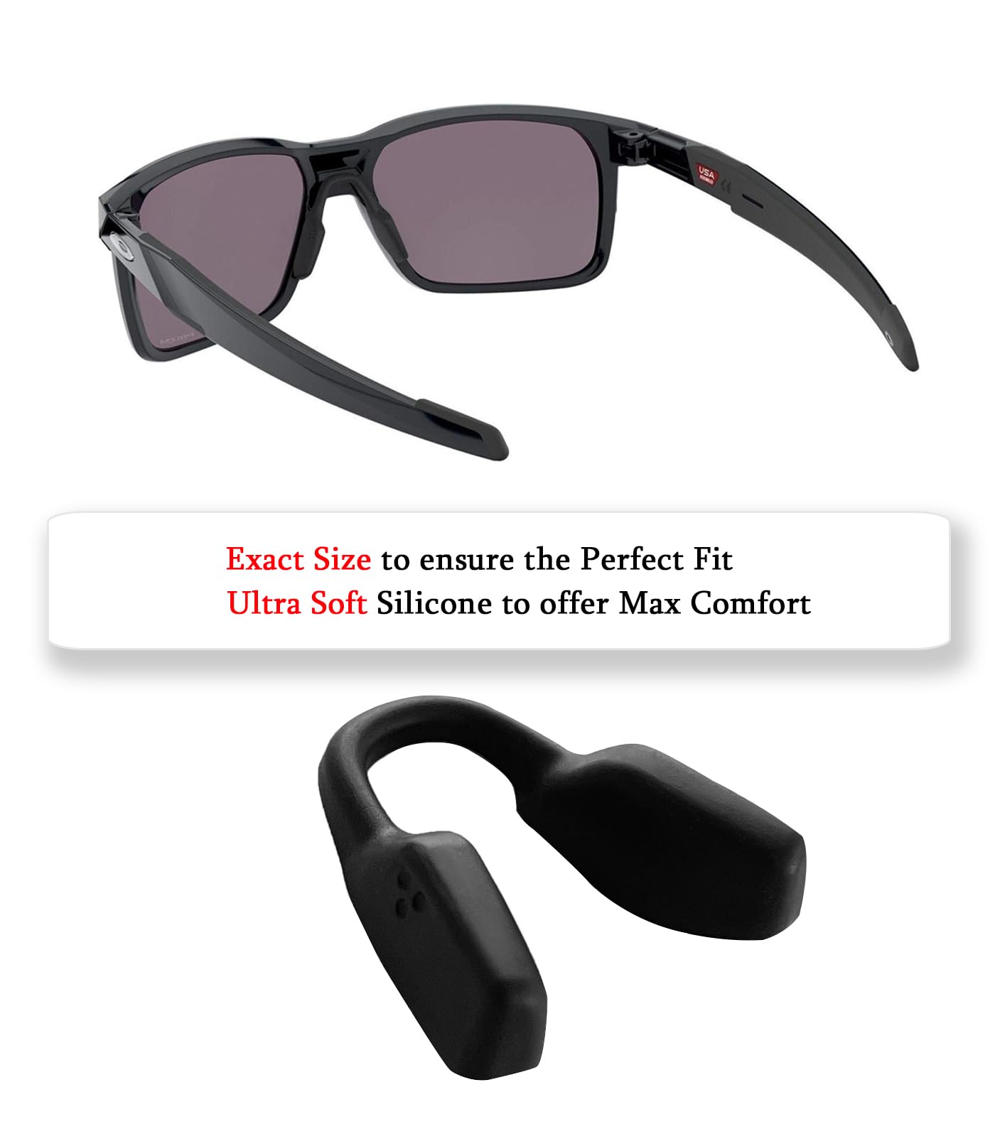 Thicker nose pads for Oakley Portal X OO9460 sunglasses