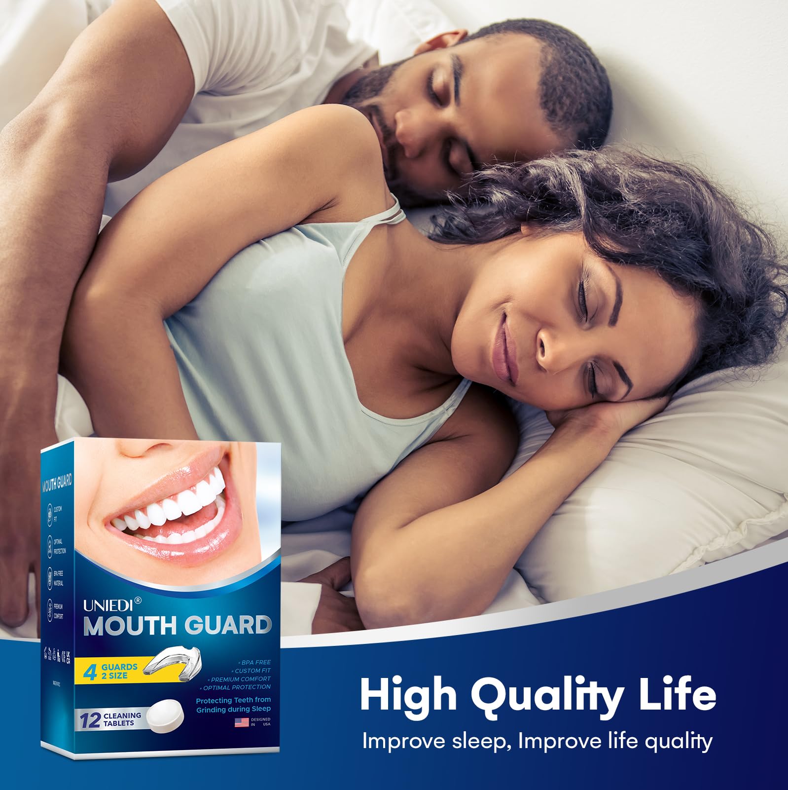 Thin, comfortable mouth guard design