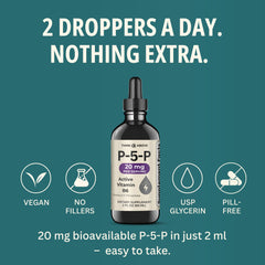 Dosing the P5P liquid drops with a dropper