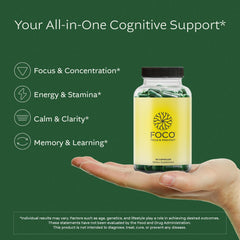 Close-up of Think FOCO capsules