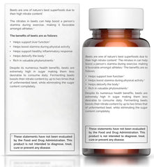 Think Remedy beet root capsules closeup highlighting vegan, gluten-free purity and minimal processing.