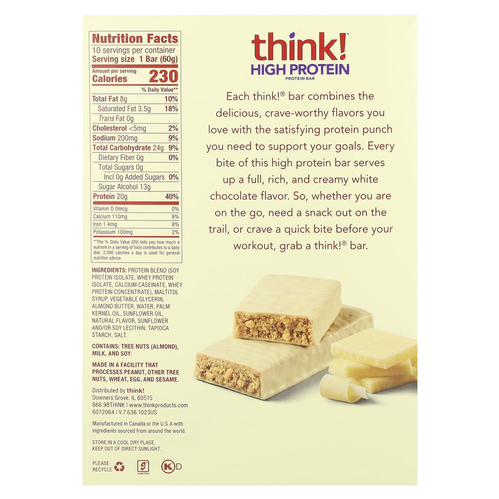 Think Thin high protein bar texture close-up highlighting protein-packed bite
