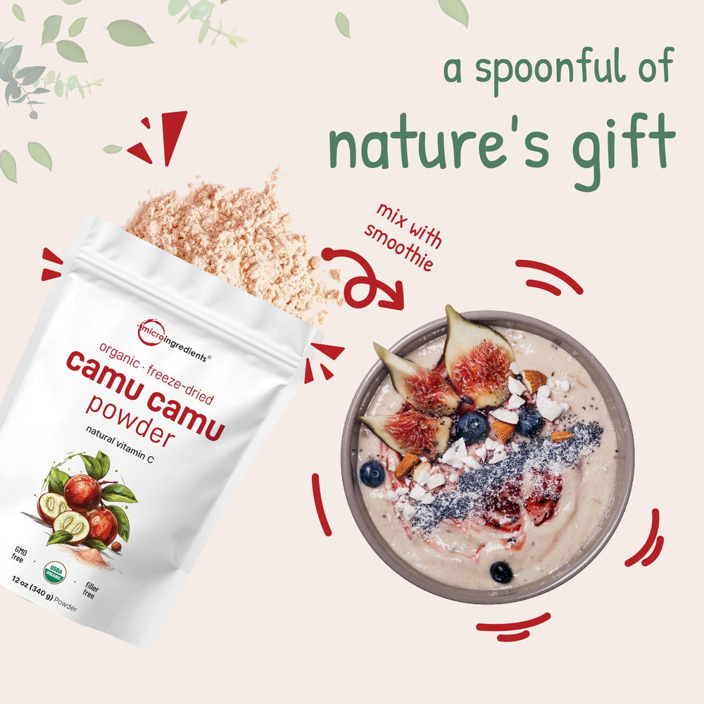 Third-party lab testing certificate for Camu Camu powder