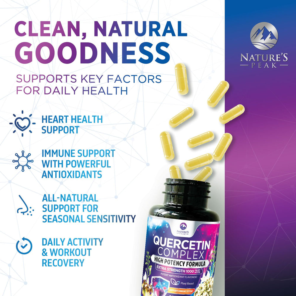 Lab-tested quercetin supplement by Nature’s Peak