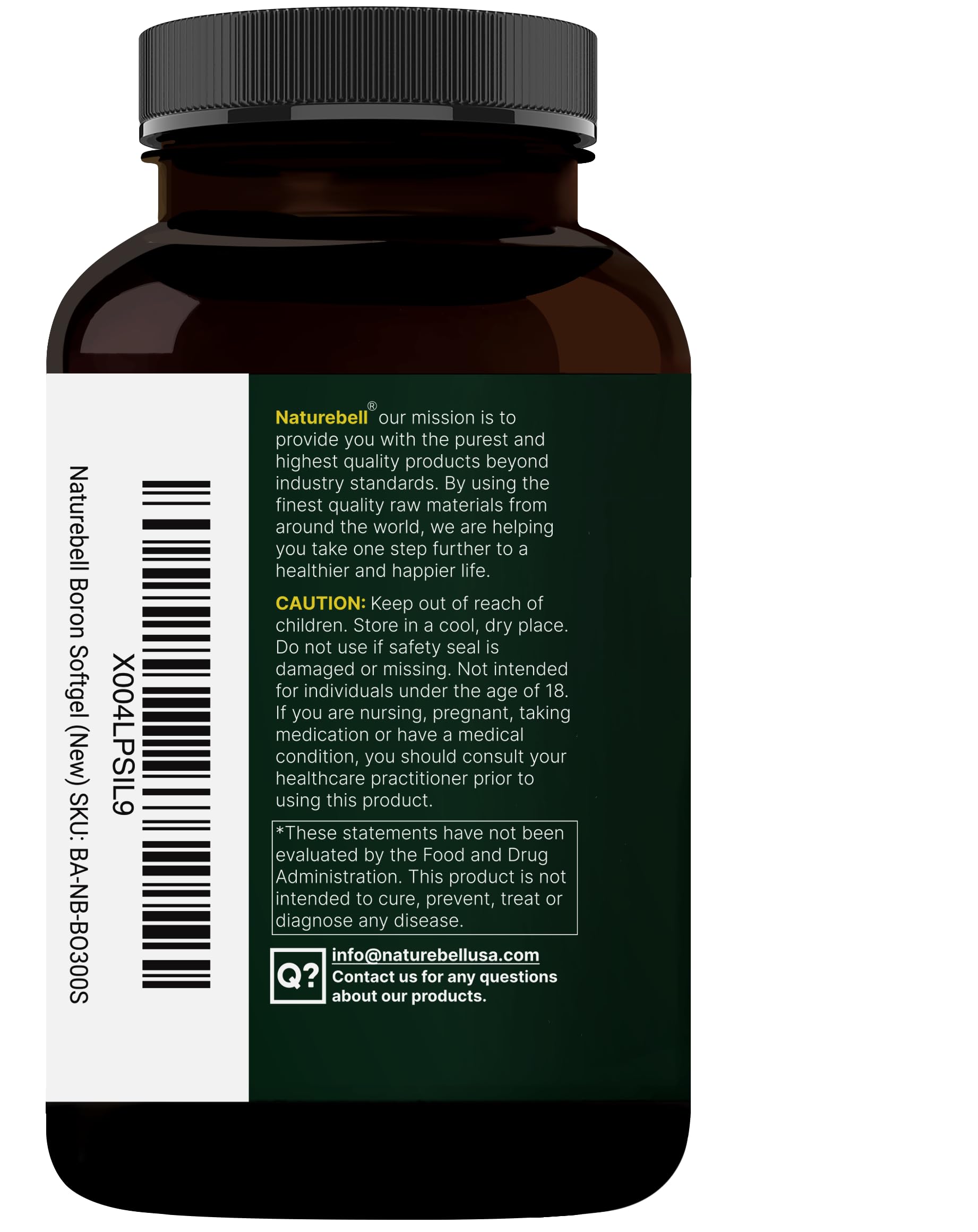 Third-party lab test results and safety potency