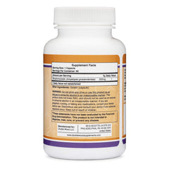 Third-party tested DHM supplement bottle label
