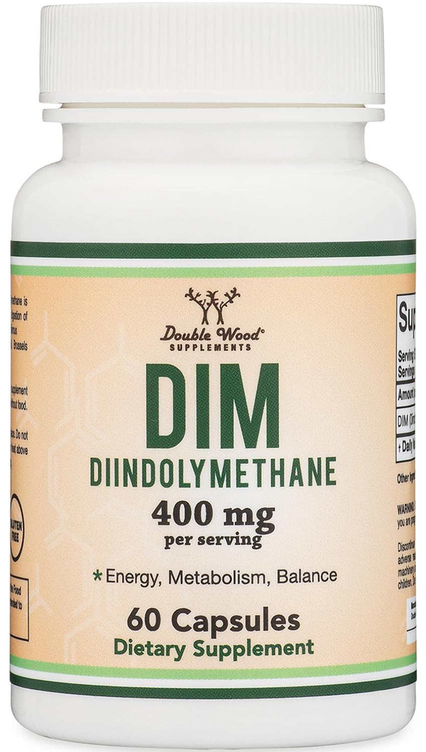 Third-party tested, vegetarian safe, non-GMO and gluten-free DIM supplement