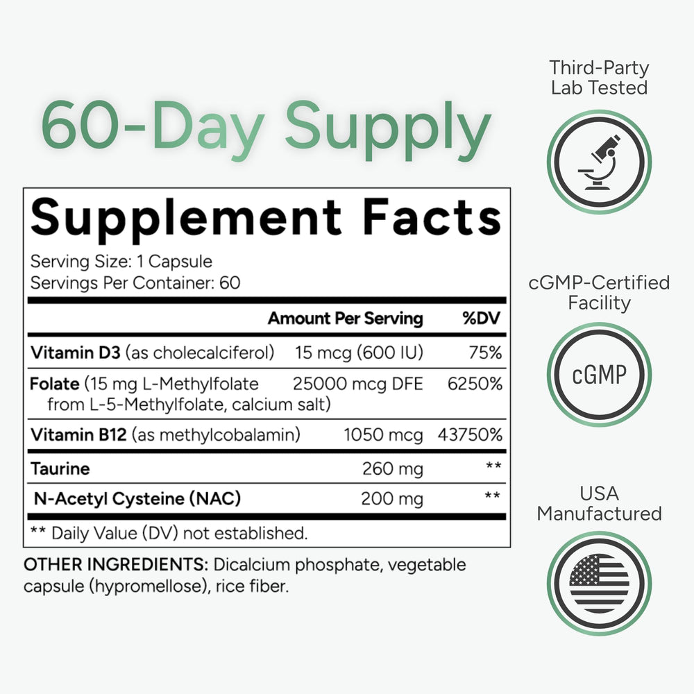 Seal indicating third-party testing of ingredients