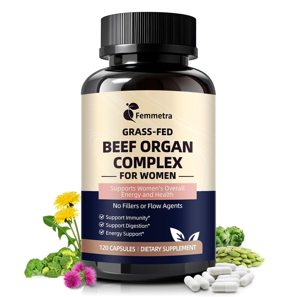 Third-party tested New Zealand grass-fed beef organ supplement label