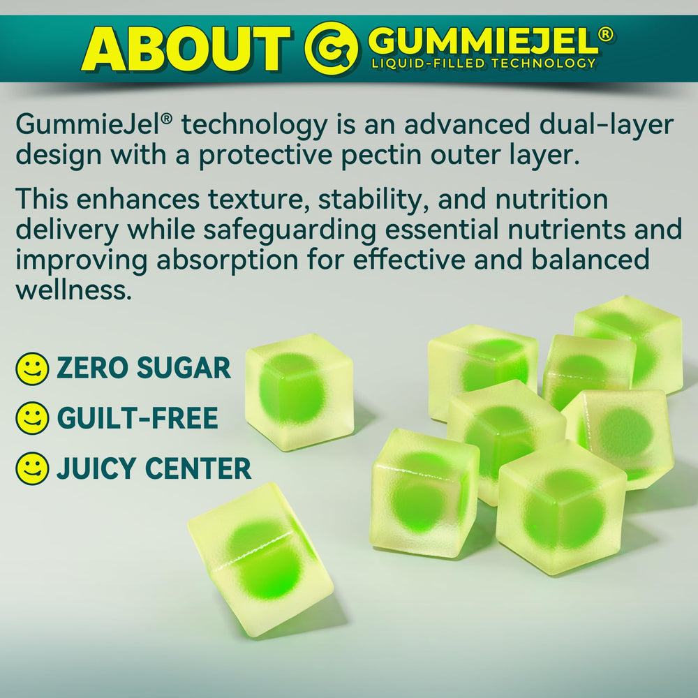 Third-party testing seal on omega-3 gummies