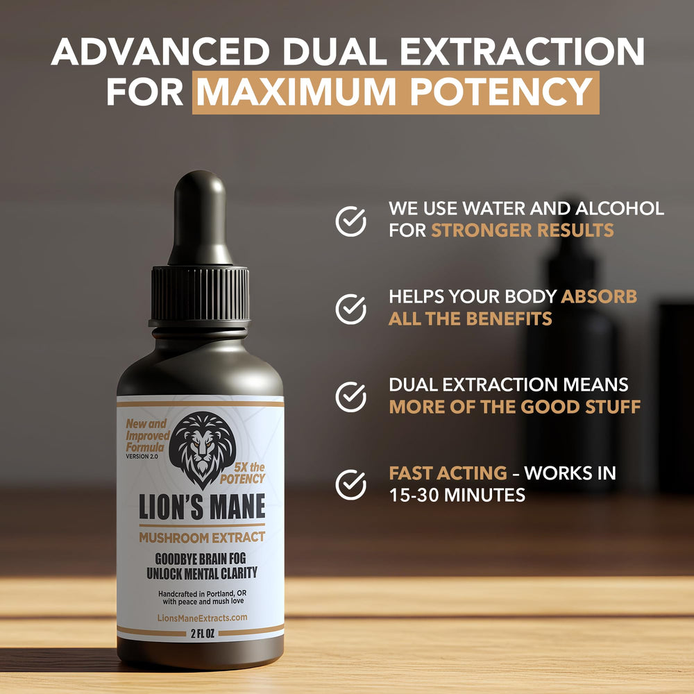 Third-party testing certificate for Lion's Mane tincture