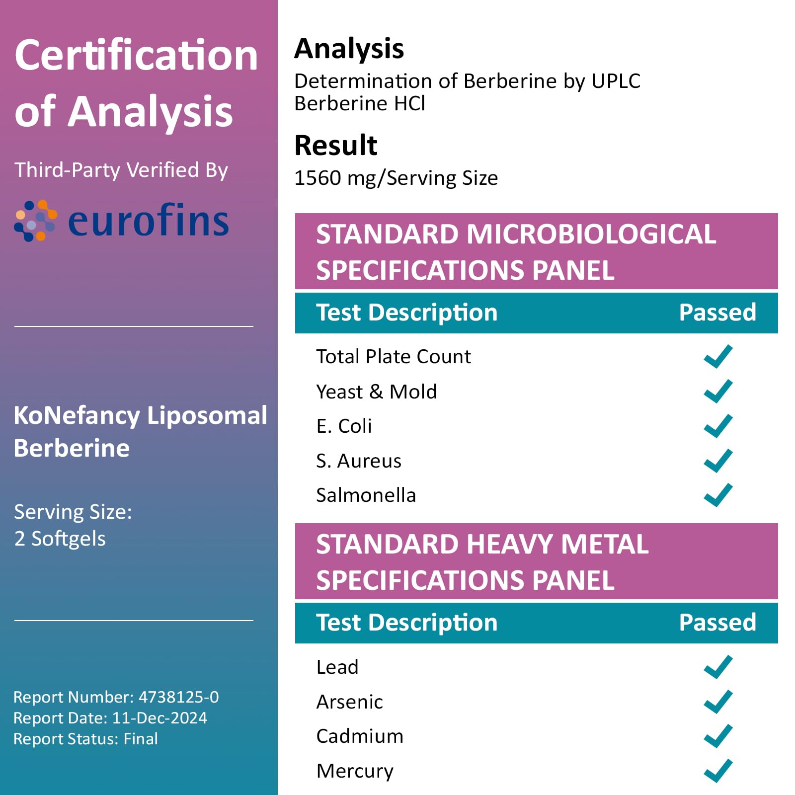 Third-party testing certificate illustration