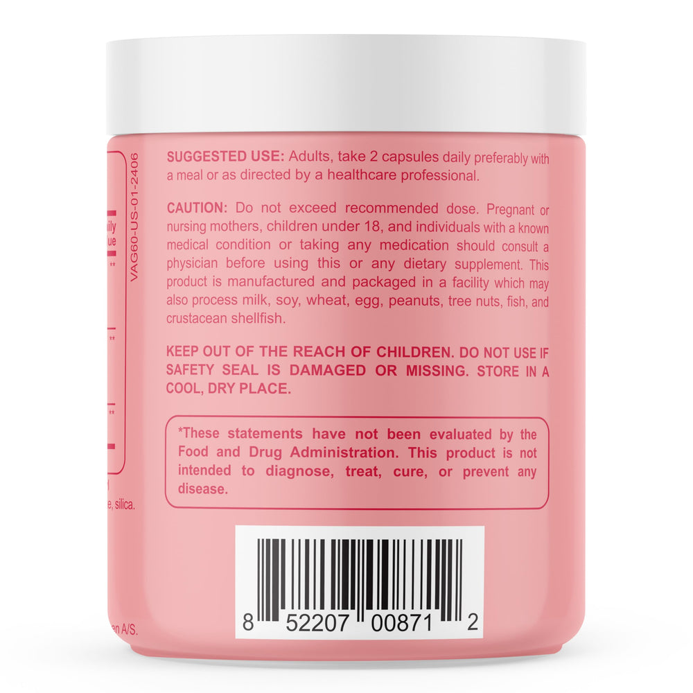 Third-party testing label for potency and purity.