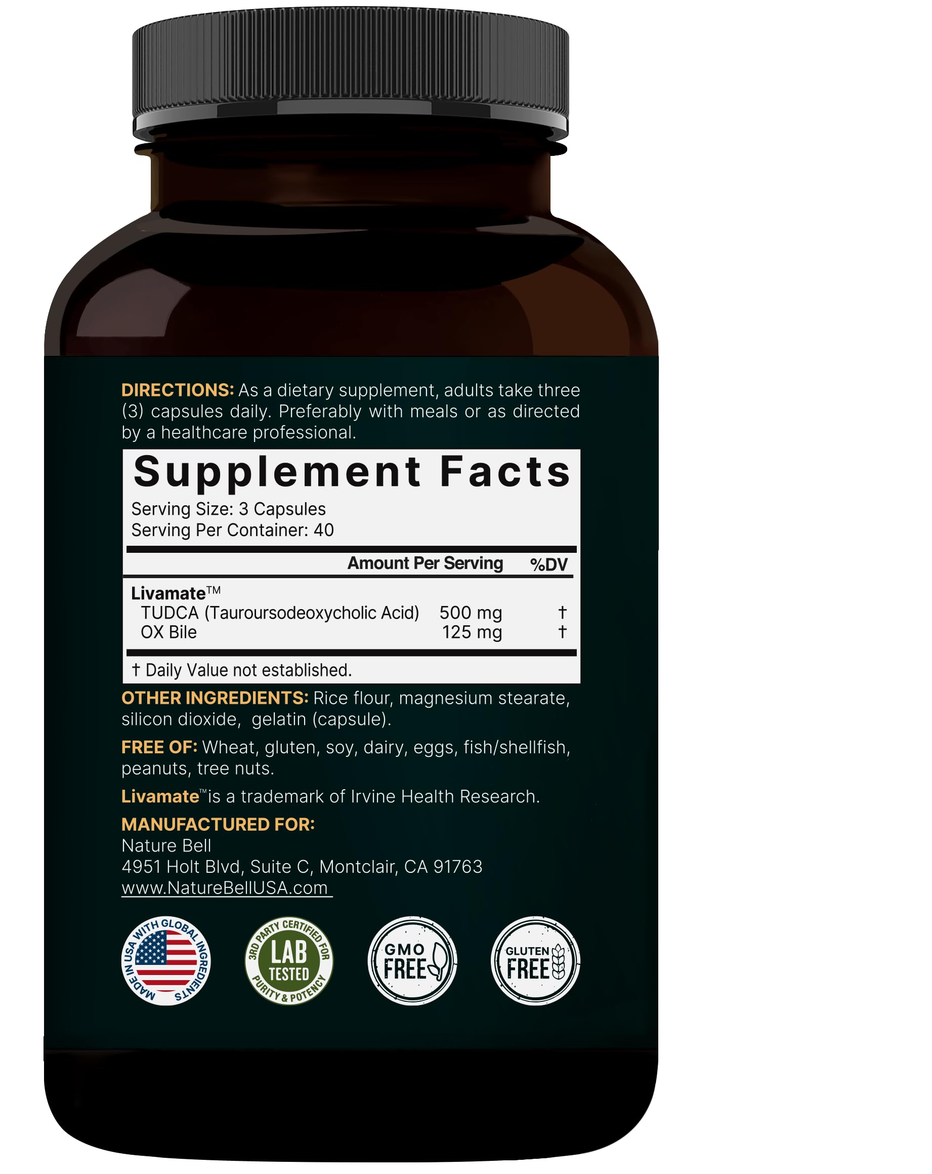 Third-party testing seal on product packaging