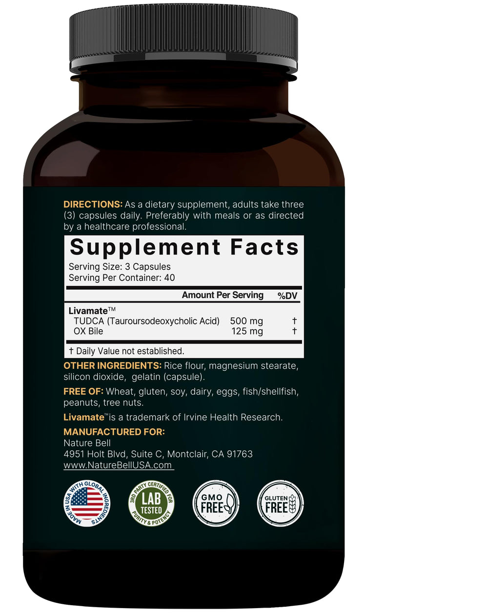 Third-party testing seal on product packaging