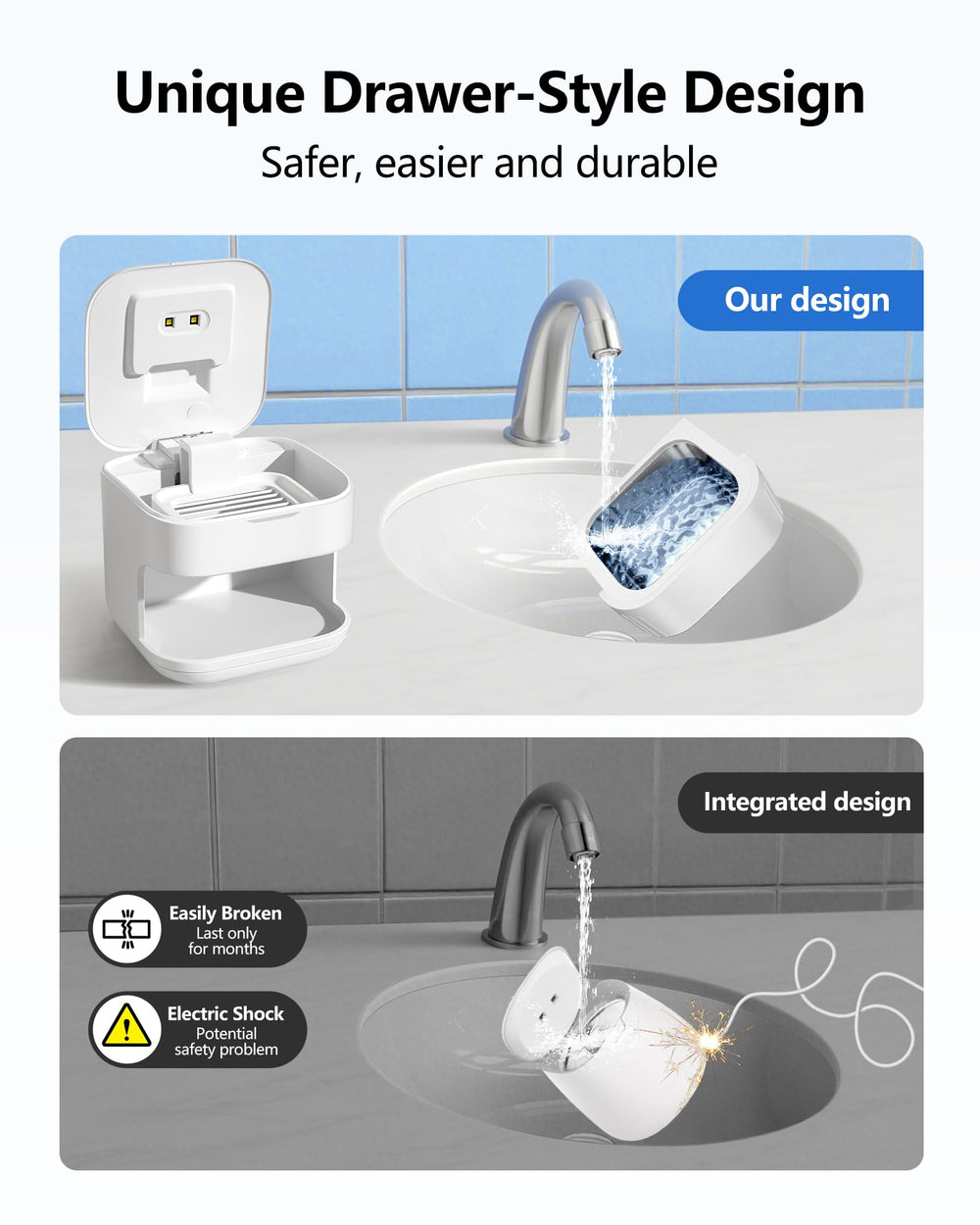 Interior tank of THISONG Ultrasonic Retainer Cleaner