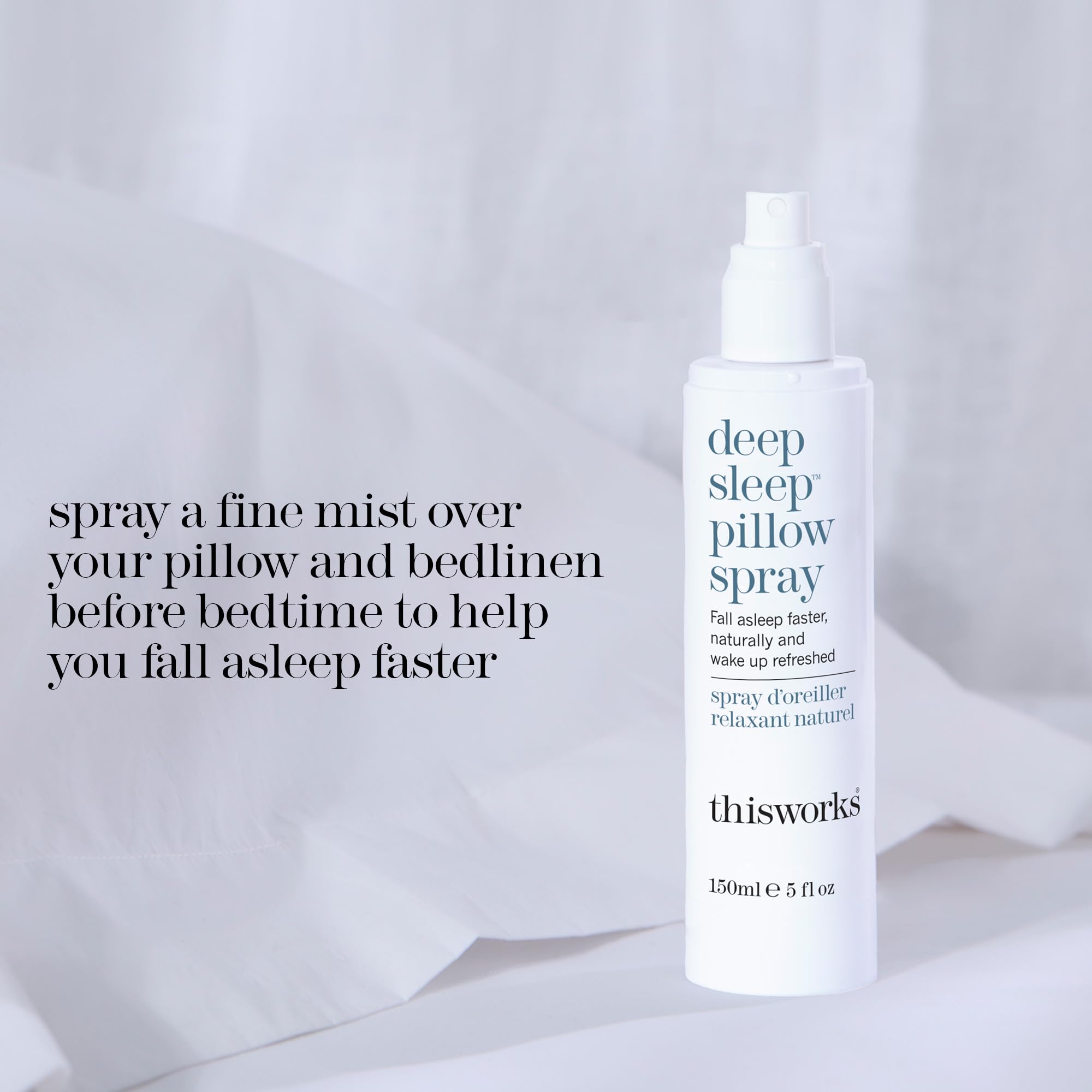 Close up of the Deep Sleep Pillow Spray label